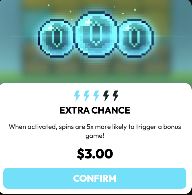 Minesdrop Extra Chance bonus feature increasing bonus trigger chance by 5x
